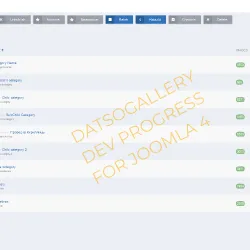 DatsoGallery dev progress for Joomla 4