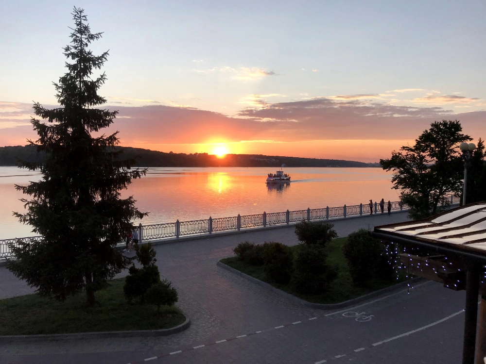 Sunset in Ternopil