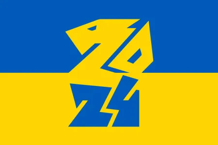 Ukraine Flag Dragon 2024