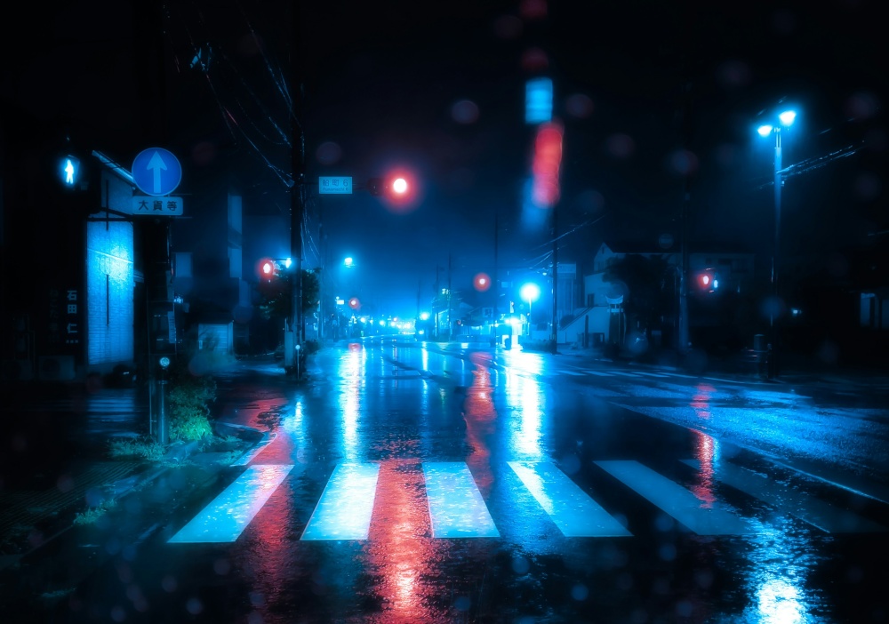 Traffic Lights in Reflections